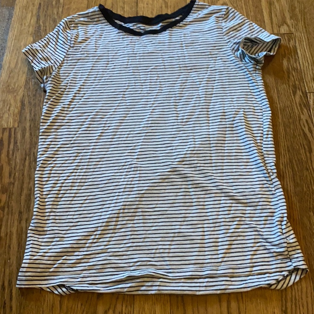Black and White Striped T-Shirt